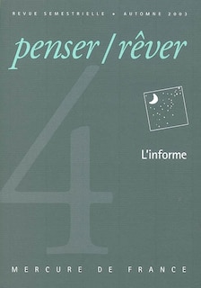 Couverture_Penser rêver, n°4. L'informe