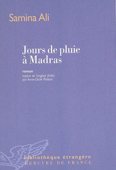 Front cover_Jours de pluie à Madras