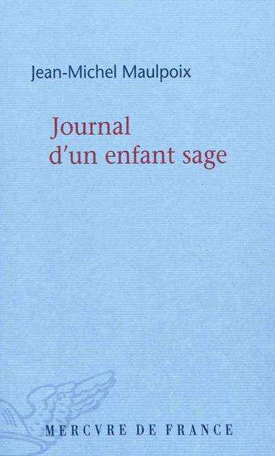 Front cover_Journal d'un enfant sage