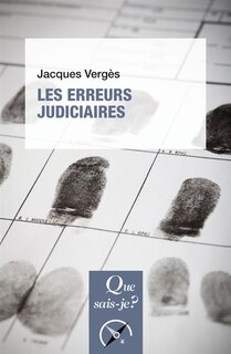 Front cover_Les erreurs judiciaires