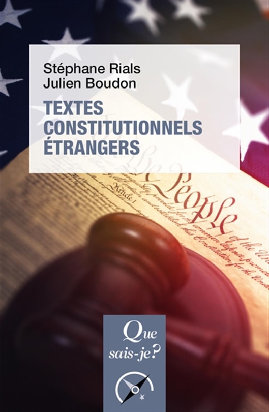 Front cover_Textes constitutionnels étrangers