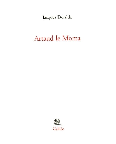 Front cover_Artaud le Moma : interjections d'appel