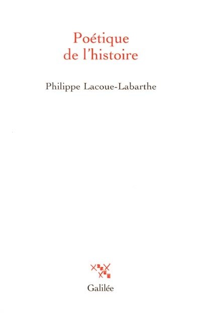 Front cover_Poétique de l'histoire