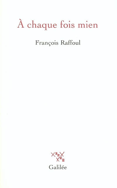 Front cover_A chaque fois mien