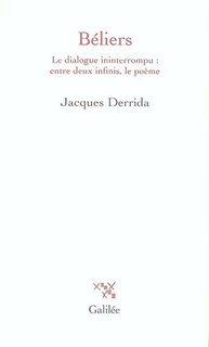 Front cover_Béliers : le dialogue ininterrompu, entre deux infinis, le poème