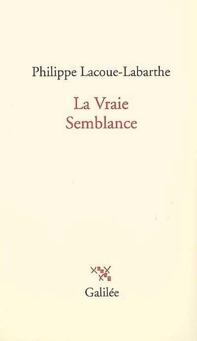 Front cover_La vraie semblance