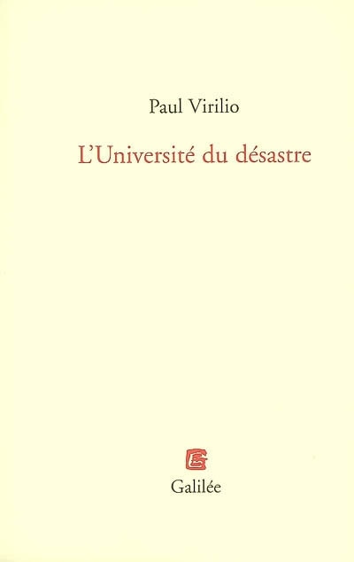 Front cover_L'université du désastre