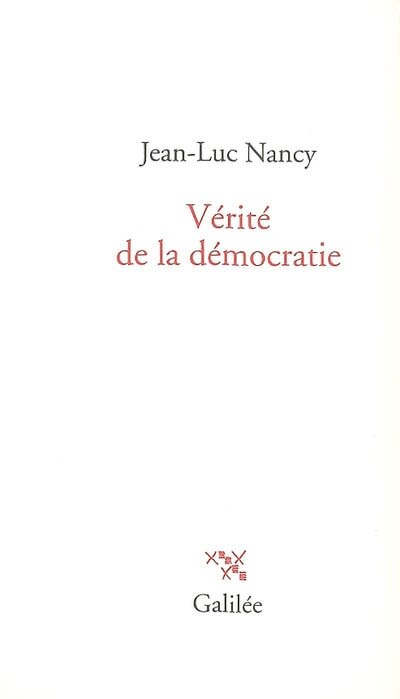 Front cover_V&eacute;rit&eacute; de la d&eacute;mocratie