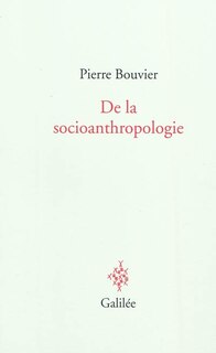Front cover_De la socioanthropologie