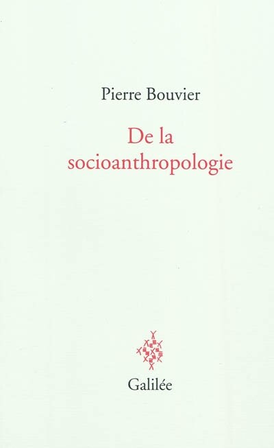 Front cover_De la socioanthropologie