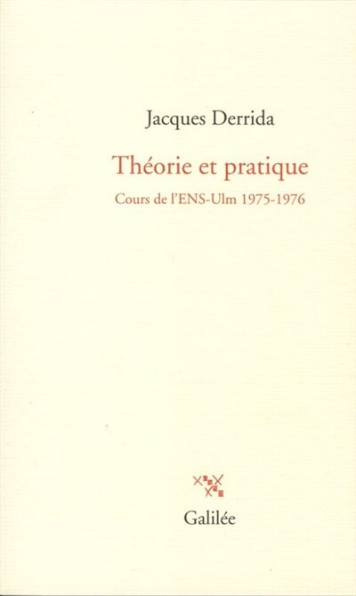 Front cover_Théorie et pratique