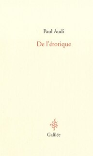 Front cover_De l'érotique