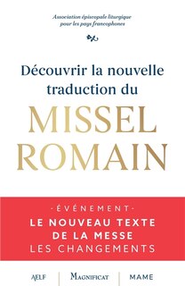 Front cover_Découvrir la nouvelle traduction du missel romain