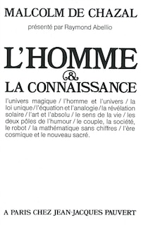 Couverture_L' homme & la connaissance