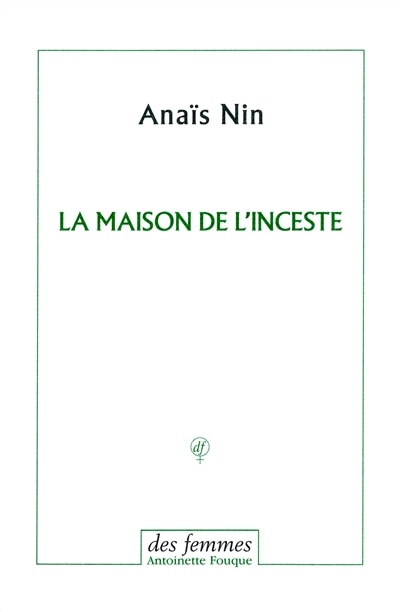 Couverture_La maison de l'inceste : poème