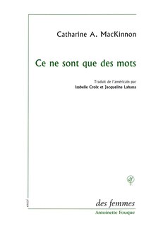 Front cover_Ce ne sont que des mots