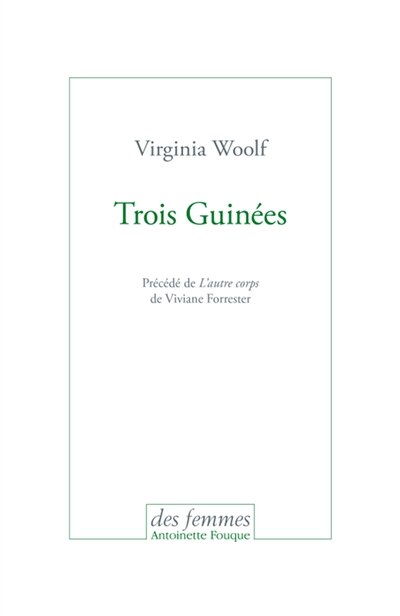 Couverture_Trois guinées ; L'autre corps