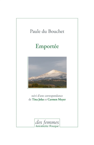 Emportée: récit