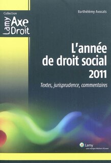 Couverture_L' année de droit social 2011