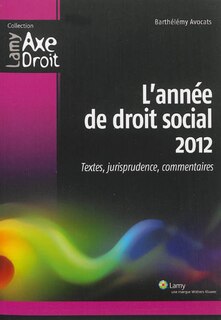 Couverture_L' ann&eacute;e de droit social 2012