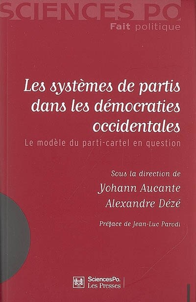 Front cover_Les systèmes de partis dans les démocraties occidentales