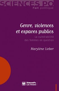Front cover_Genre, violences et espaces publics