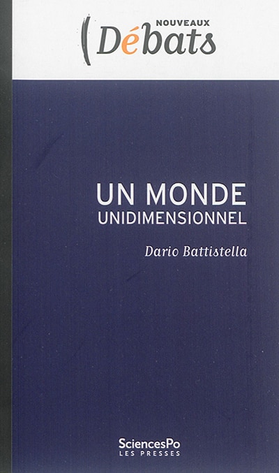 Front cover_Un monde unidimensionnel