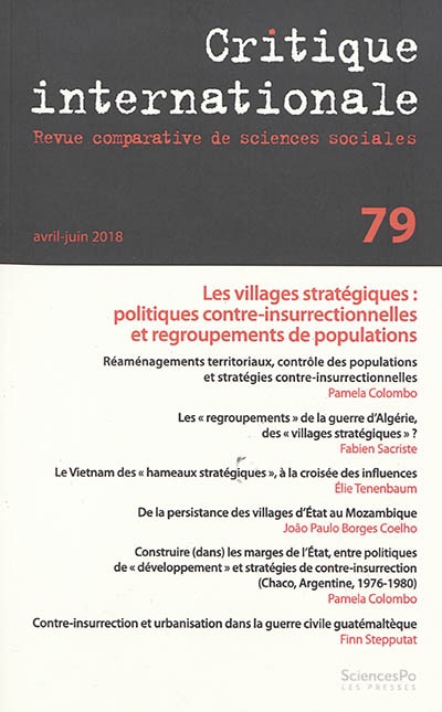 Front cover_Critique internationale, no 79