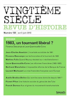 Couverture_Vingti&egrave;me si&egrave;cle 138, avril-juin 2018