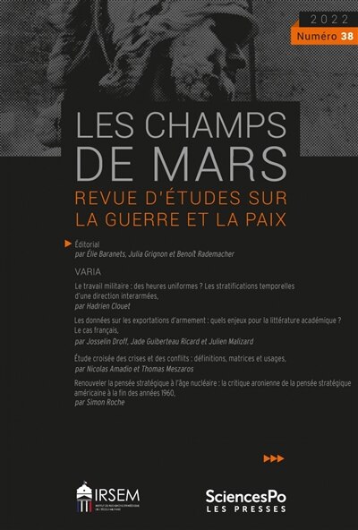 Front cover_Champs de Mars (Les), n°38