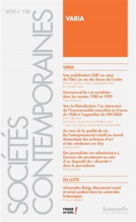 Couverture_Soci&eacute;t&eacute;s contemporaines, n&deg;128. Varia