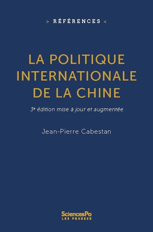 Couverture_La politique internationale de la Chine