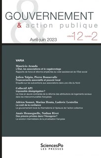 Couverture_Gouvernement & action publique, n&deg;12-2. Varia