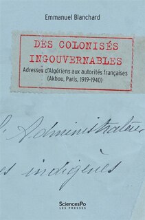 Couverture_Des colonisés ingouvernables