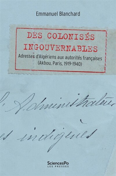 Couverture_Des colonisés ingouvernables