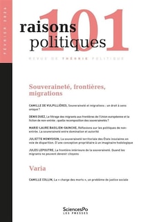 Couverture_Raisons politiques, n&deg;101. Souverainet&eacute;, fronti&egrave;res, migrations