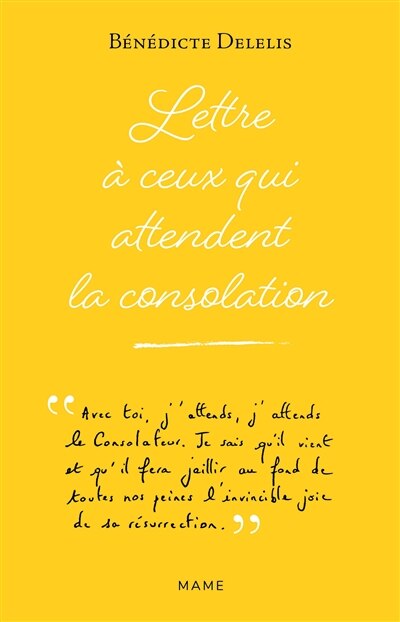 Front cover_Lettre à tous ceux qui attendent la consolation