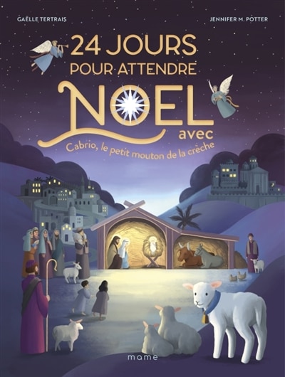 Couverture_24 jours pour attendre Noël avec Cabrio, le petit mouton de la crèche