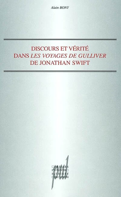 Front cover_Discours et vérité dans Les voyages de Gulliver de Jonathan Swift