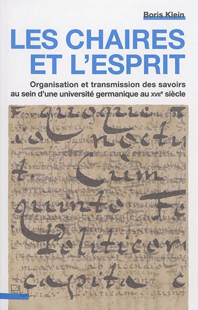 Front cover_Les chaires et l'esprit