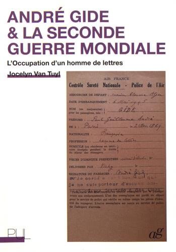Couverture_André Gide & la Seconde Guerre mondiale