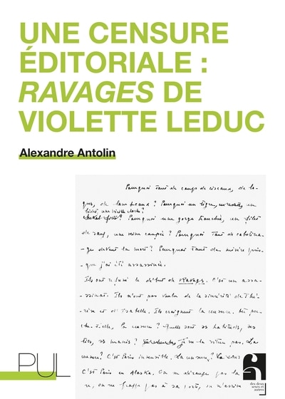 Front cover_Une censure éditoriale
