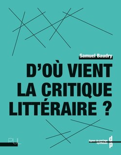 Front cover_D'où vient la critique littéraire ?