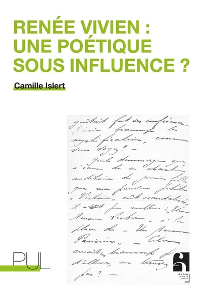 Front cover_Renée Vivien : une poétique sous influence ?