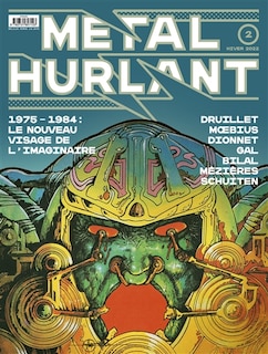 Front cover_Métal hurlant, n°2. Le nouveau visage de l'imaginaire : 1975-1984 : Druillet, Moebius, Dionnet, Gal, Bilal, Mézières, Schuiten