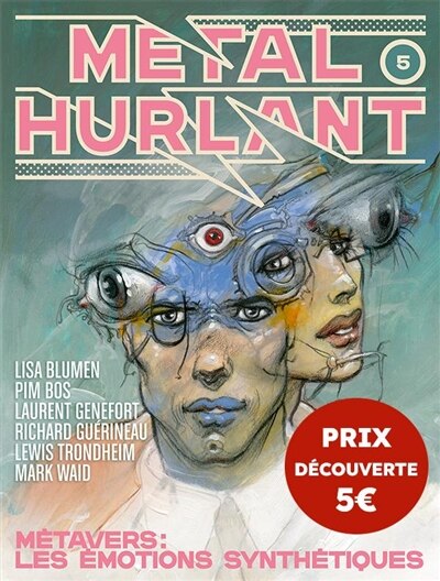 Couverture_Métal hurlant, n°5. Métavers : les émotions synthétiques