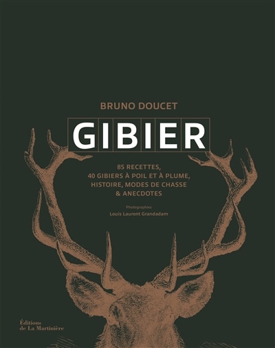 Couverture_Gibier : 85 recettes, 40 gibiers à poil et à plume, histoire, modes de chasse & anecdotes