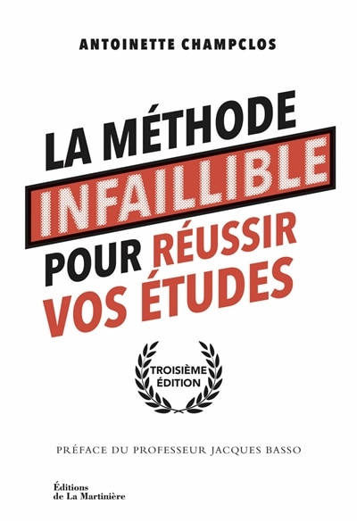 Front cover_Méthode infaillible pour réussir vos études [nouvelle édition]