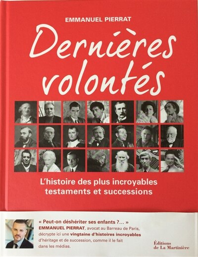 Front cover_Dernières volontés : l'histoire des plus incroyables testaments et successions