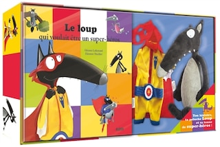 Front cover_Mon coffret peluche à habiller loup super-héros